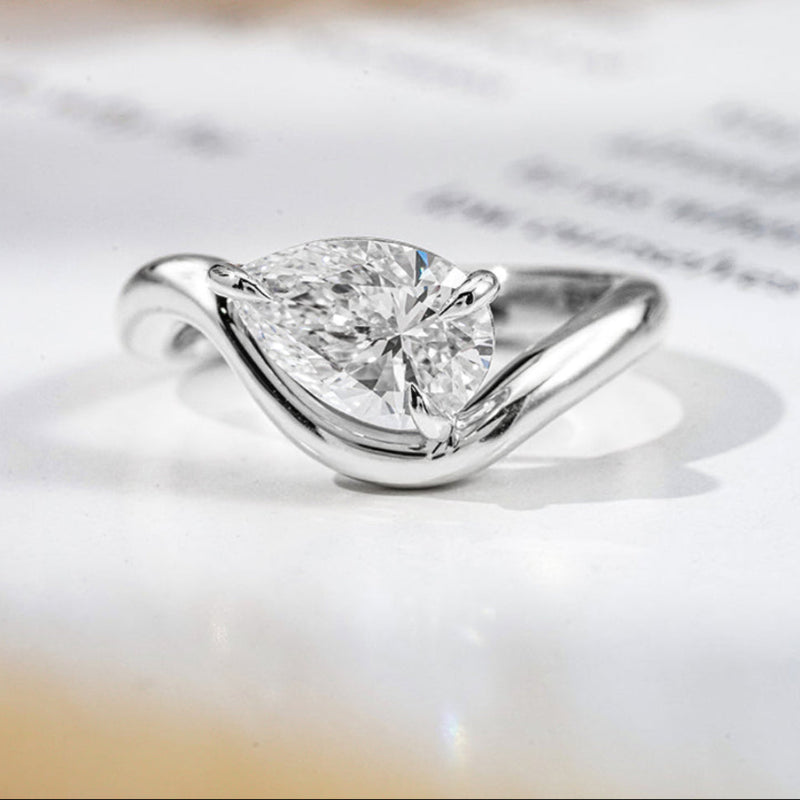 14K Gold  1.0ct Lab Diamond Solitaire Ring