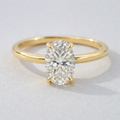 10K Yellow Gold 1.0ct Lab Diamond Solitaire Ring