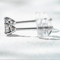 10K White Gold Lab Diamond Earrings Martini [.20CT TCW]