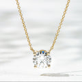 10K Gold 0.5ct Lab Diamond Solitaire Necklace