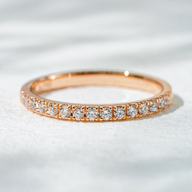 18K Rose Gold Lab Diamond Eternity Ring – 0.26 CTW