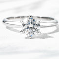 18K White Gold 1.50ct Lab Grown Diamond Solitaire Ring | IGI Certified