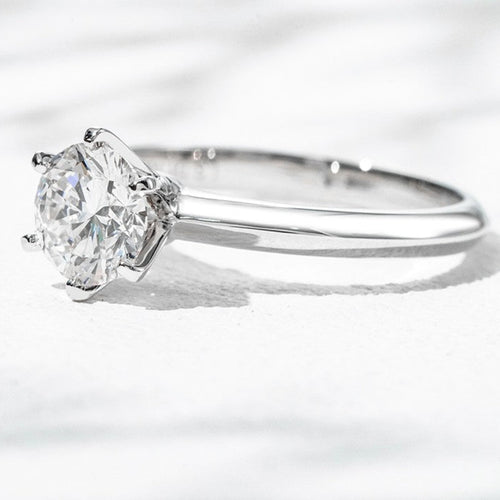 18K White Gold 1.50ct Lab Grown Diamond Solitaire Ring | IGI Certified