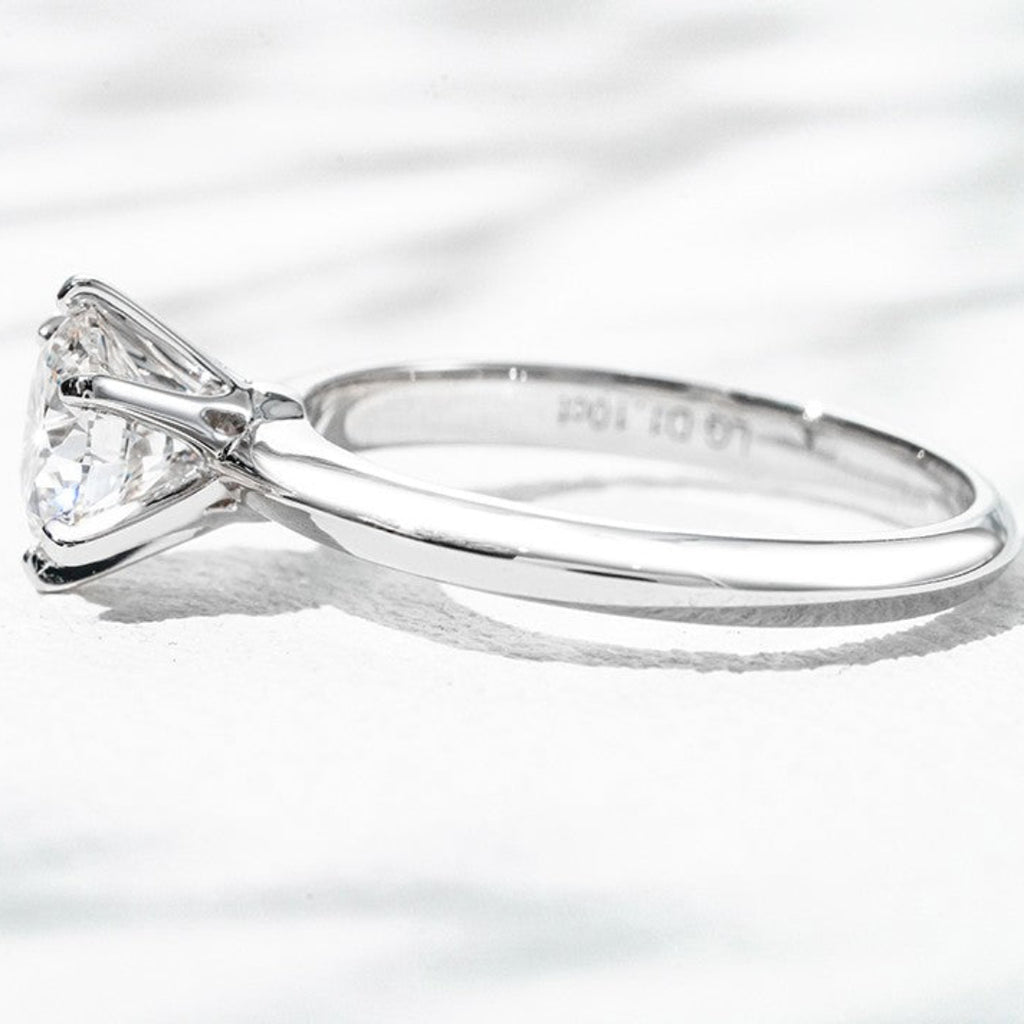 18K White Gold 1.50ct Lab Grown Diamond Solitaire Ring | IGI Certified